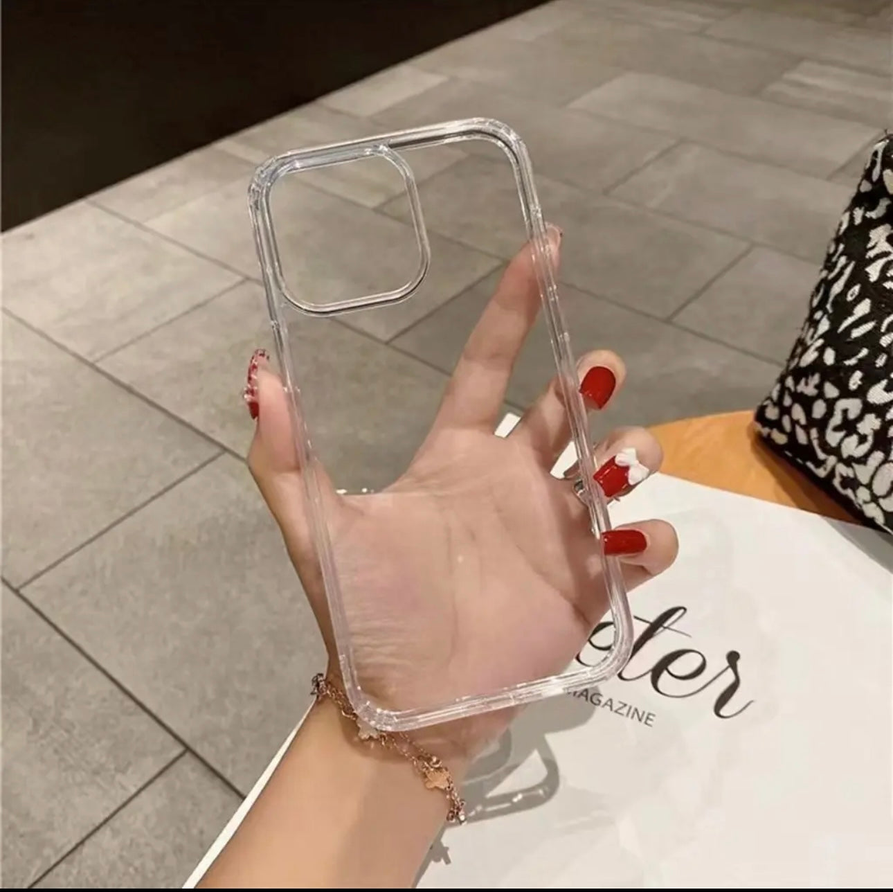 Apple Acrylic Anti Drop Transparent Phone Case Transparent Color